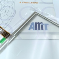 AMT 2514 Layar Sentuh Resistif Kualitas Tinggi 12,26 Inci Panel Sentuh 5-Kawat Monitor Medis IPC USB/RS232 1 Titik Sentuh