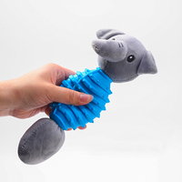 Fabricant en gros éléphant grenouille renard écureuil peluche tpr chien jouets à mâcher
