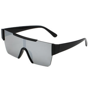 One Piece Outdoor Cycling Sunglasses For Women <b>Grey</b> Lens Half <b>Frame</b> PC Material Type 3 Sunshades Stylish Commute Style - Product Image 4