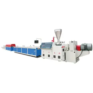 WPC (PVC+Wood) Foamed Profile Production Extrusion Line Machine Equipment for house shops office buildigs