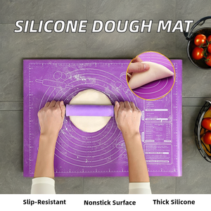 Tapis de cuisson en silicone professionnel de haute qualité 60x42cm pour étaler la pâte à pizza, antiadhésif, outils de cuisine - Product Image 4