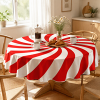 Joyeux Noël et Bonne Année – Nappe en polyester écologique et durable, taille et couleur personnalisables, lavable, décoration intérieure pour mariage