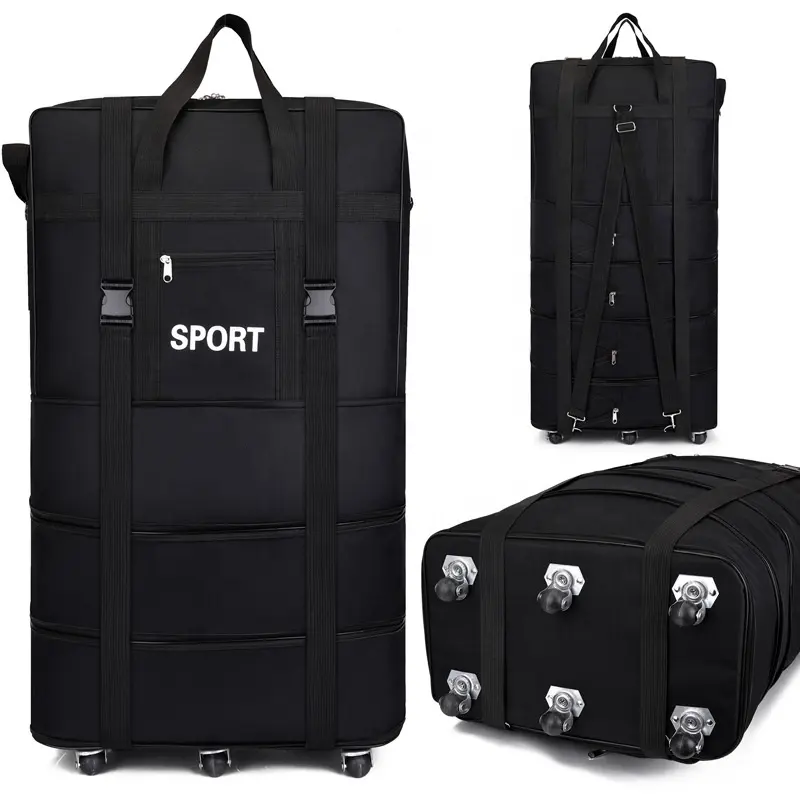 New Arrival Luggage Trolley Bags Large Capacity Travel Air Consignment Bags OEM Acceptable Duffel Travel Bag With Wheels