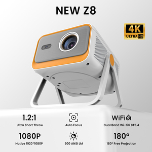 Nuevo proyector inteligente Z8 de tiro ultracorto 4K Android 13 1080P proyector portátil silencioso LCD cine en casa para juegos de películas al aire libre - Product Image 2