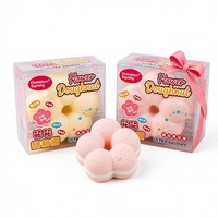 Offre Spéciale Jouet Squishy Donut Fleur Sucrée de Simulation en PU à Rebond Ultra Lent, Texture Douce et Collante, Anti-Stress à Presser