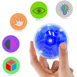 9 Estilos de Cubo de Laberinto 3D, Juguete de Triángulo y Bola para Estimular el Cerebro, Juguete Educativo Antiestrés para Niños y Adultos, Regalo - Product Image 3