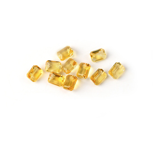 Bán buôn Chất lượng cao Đá Tự Nhiên <span class=keywords><strong>Citrine</strong></span> lỏng đá quý <span class=keywords><strong>Octagon</strong></span> Cắt mặt đánh bóng đá đối với trang sức làm - Product Image 2