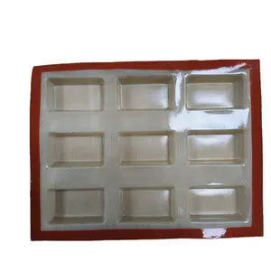 11 5/8 inch x 15 3/4 inch fiberglass reinforced silicone cake mold for mini loaf Perfect release for a professional result