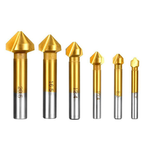 Broca avellanadora de <span class=keywords><strong>metal</strong></span> de carburo de 90 grados y 3 filos para procesos CNC, disponible para ODM/OEM, para desbarbado y avellanado - Product Image 3