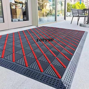 Dalles de sol modulaires antidérapantes en EVA et nylon 150x150x25mm - Product Image 5