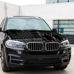 Venta al por mayor Día DE LOS Veteranos 120*150cm resistente al desgaste bandera del capó del motor del coche decoración duradera del coche de vacaciones - Product Image 1