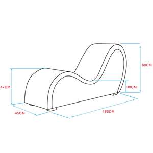كراسي للكبار Tantrar لغرفة المعيشة أريكة من الجلد الصناعي للصالة لليوغا والتأمل والاسترخاء والتمارين الفندقية استخدام تان - Product Image 6