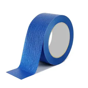 China factory Blue Masking tape UV 14 days no resistant residue adhesive crepe paper tape for painters masking and 3D Printing