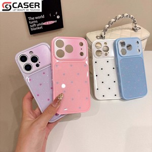 Cover Protettiva Morbida con Motivo a Pois e Glitter in Stile Giapponese e Coreano per iPhone Serie 13 14-18, Dissipazione del Calore - Product Image 2
