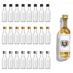 2022 חדש מיני משקאות בקבוקי פלסטיק PET 50ml 2oz 100ml 3oz ריק רוח מיץ יין סירופ בקבוקי עם בורג Caps
