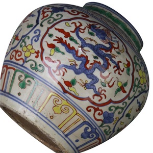 คอลเลกชัน Jingdezhen Dynasty ทำมือสีฟ้าขาวเคลือบเซรามิคโกศและไห<span class=keywords><strong>มังกร</strong></span>สีสันสดใส<span class=keywords><strong>ลาย</strong></span>ฟีนิกซ์สินค้าสำหรับบ้าน - Product Image 4