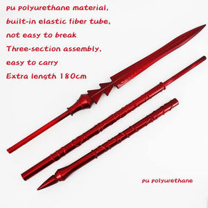 Lanza de Espuma para Cosplay de 180 cm, Poliuretano PU, Núcleo Elástico Suave y Seguro, Ensamblaje de <span class=keywords><strong>Tres</strong></span> Secciones, <span class=keywords><strong>Arma</strong></span> Larga Duradera para Exhibición - Product Image 2