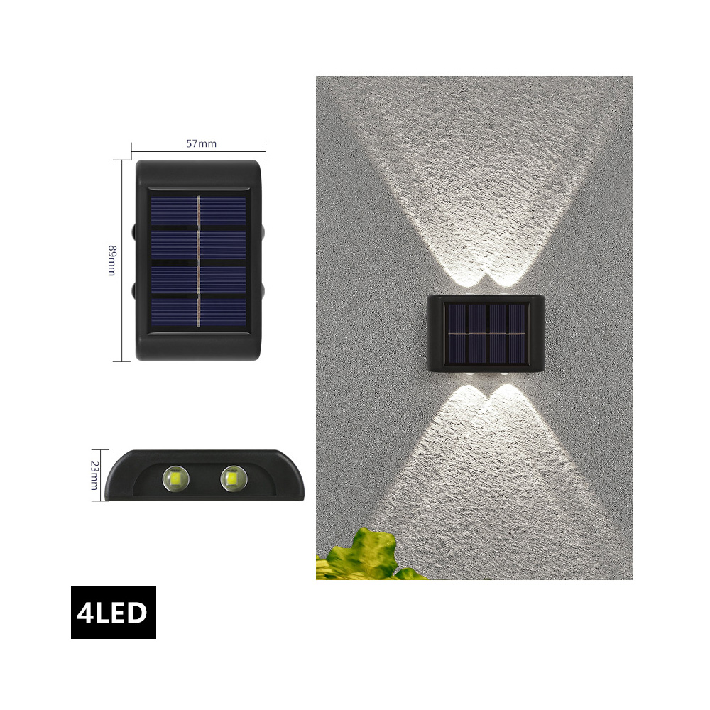 4 luces LED blancas
