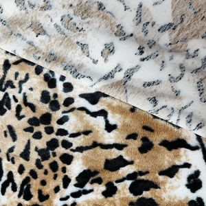 Bán Buôn <span class=keywords><strong>Leopard</strong></span>-In Faux Fur Vải Sang Trọng Cho Giày Hàng May Mặc Bọc & Đồ Chơi 100% Polyester Dệt Kim Ủng Hộ - Product Image 6