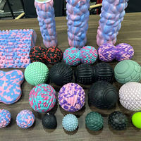 Vente en gros de kits de massage fitness à domicile, couleurs personnalisées, accessoires, rouleau en mousse Eva, balle de massage