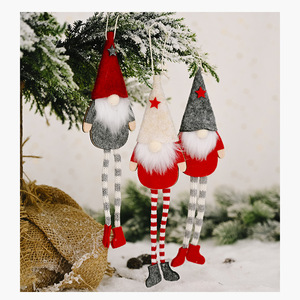 Décoration de Noël, ornement d'arbre, <span class=keywords><strong>elfe</strong></span> fait à la main, gnome suédois à longues jambes, gnome de Noël suspendu, Tomte - Product Image 3