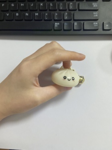 Luminous Plastic Bun Keychain Cute Glowing Dumpling <b>Stress</b> Relief Toy Pendant - Product Image 2