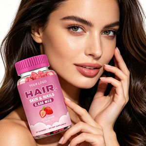Produits de beauté en marque blanche : Compléments antioxydants, Gummies pour <span class=keywords><strong>cheveux</strong></span>, peau <span class=keywords><strong>et</strong></span> <span class=keywords><strong>ongles</strong></span>, Gummies de croissance capillaire à la biotine <span class=keywords><strong>et</strong></span> multivitamines - Product Image 1