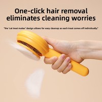 Brosse démêlante autonettoyante pour animaux de compagnie, personnalisable avec logo OEM, marque privée, pour chien et chat, commande en gros, faible MOQ, fournisseur en gros