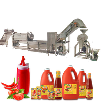 Volautomatische Groente Fruit Sorteren Snijden Wassen Verwerkingslijn Voor Jam Tomatenpuree Chilisaus