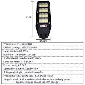 Olar-luz de pared con sensor para jardín, luz de inducción de <span class=keywords><strong>cuerpo</strong></span> <span class=keywords><strong>humano</strong></span> - Product Image 4