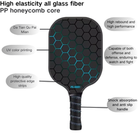 Raquette de pickleball en fibre de verre à succès, design nid d'abeille, personnalisable pour les sports de plein air, planche à kimchi