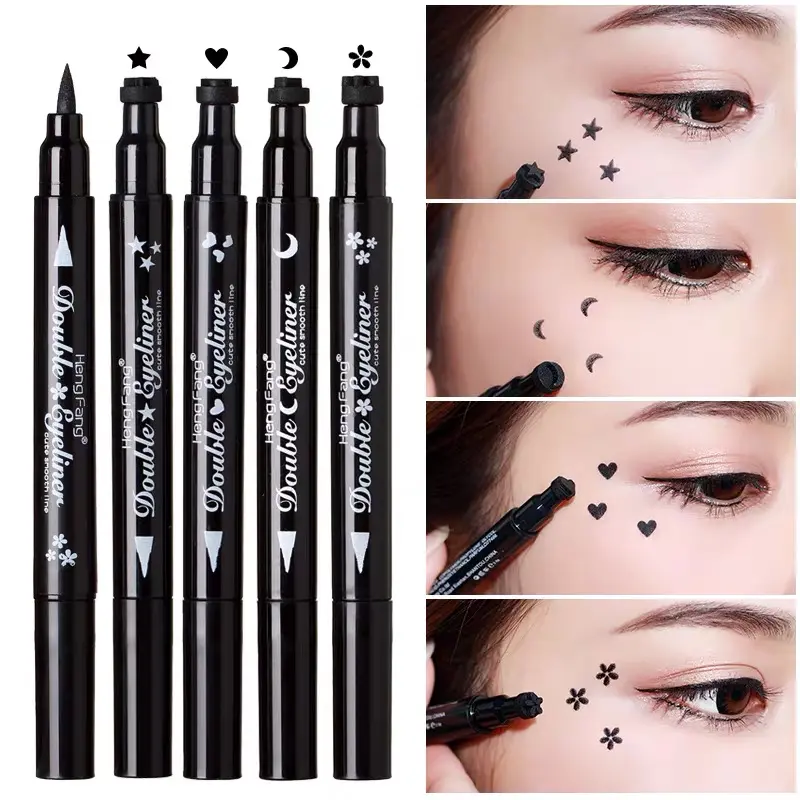 Liquid Eye Liner Potlood Korea Sample Zwart Waterdicht Stempel Eyeliner