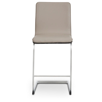 Meubles de maison chaise de salle à manger en tissu PU bon marché design simple chaise de salle à manger blanc crème vente en gros