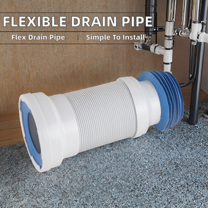 <span class=keywords><strong>Tubo</strong></span> de Drenaje <span class=keywords><strong>Flexible</strong></span> de PP de 45 CM, Fácil Instalación para Accesorios de Baño y Fregadero de Cocina - Product Image 2