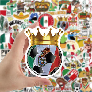 Pegatinas de grafiti para ordenador portátil, pegatinas de vinilo de dibujos animados divertidos de estilo mexicana, 60 uds. - Product Image 4