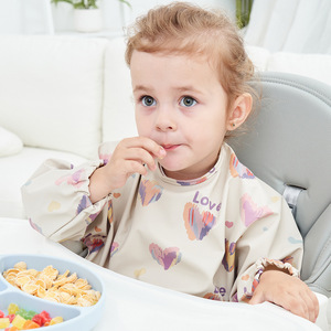 Bavoir anti-habillement imperméable super doux pour bébé mangeant une salopette <span class=keywords><strong>alimentaire</strong></span> complémentaire danoise poche <span class=keywords><strong>alimentaire</strong></span> anti-sale literie pour enfants - Product Image 3