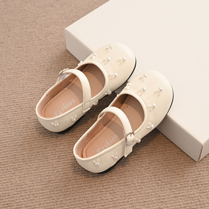 Zapatos de Princesa para Niñas, Sandalias de Verano, Estilo Mary Jane, Lindas, Casuales, Planas, para Exteriores, de Cuero Sintético - Product Image 5