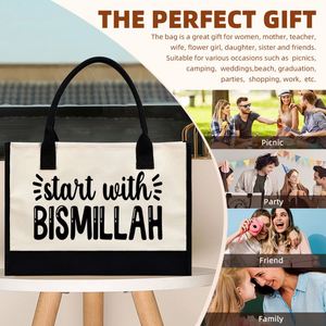 Bolsa de Lona Personalizada para Mujer, con Foto, Texto o Logotipo, para Compras, Bodas, Navidad, Cumpleaños, Regalo - Product Image 3