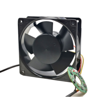 Ventilateur de refroidissement à roulement à billes tout métal 120 mm DC 24V 11000 tr/min étanche haute température 150°C OEM/ODM Noir