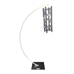LANJO Luxury Professional 3M Black Chandelier <b>Arch</b> Frame Metal Stand Suspend Hook for Ceremony <b>Decor</b> - Product Image 3