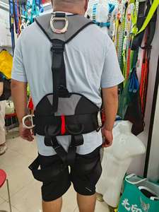 2025 Ansi Climbing Ntr sabuk keselamatan seluruh tubuh, gesper Sabuk keselamatan kait ganda dengan tali penyandang perlindungan jatuh - Product Image 5