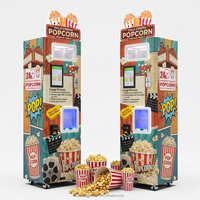 Distributeur automatique de pop-corn commercial, production de snacks en libre-service, contrôle intelligent, options de saveurs multiples, croustillant, sucré, salé