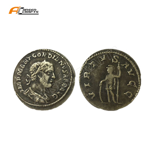 Griechische Münze antike Handwerkskunst Kupfer Silberbeschichtung Gedenkmünze Spielzeug - Product Image 2