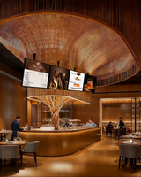 Écran d'affichage numérique LCD pour menu, écran publicitaire intérieur pour restaurant, plusieurs tailles, montage au plafond intérieur