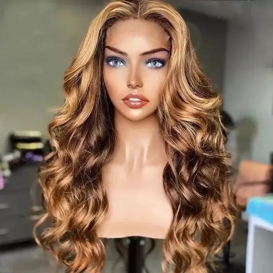 wholesale cheap 50% human hair blend and fiber lace front synthetic wigs curly lace front closure wholesale supplier in china