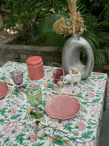 Firdous-e-Khushiyan <b>TABLE</b> <b>CLOTH</b> natural Style Floral Print Home Decoration Wedding Garden <b>Party</b> <b>Table</b> Runner Placemat - Product Image 3