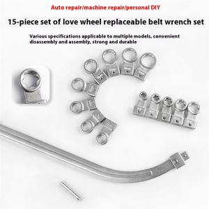 Oem Aanpasbare 12-hoek Zeshoekige Pruimenauto-Ventilatorsleutel Set Motorriem Schroefdraaier Verwijderingsgereedschap Met Metrisch Momentsleutel - Product Image 4