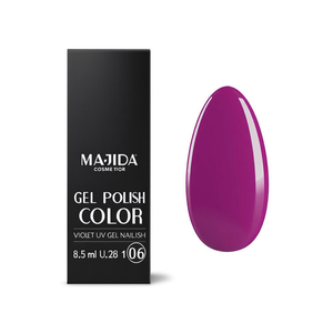 Majida Gel Polish Color 8,5 Ml Violet UV Gel <b>Nail</b> Polish - Product Image 3