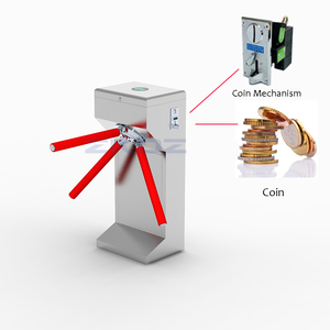 <strong>Security</strong> Pedestrian Gate Card Swipe Entrance Face Recognition Coin Mechanism Tripod Turnstile Gate for Gyms Scenic Area - Product Image 1