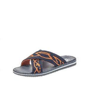 Sandalias de hombre con tiras cruzadas, punta abierta, parte superior tejida, suela de EVA, casuales para exteriores - Product Image 4